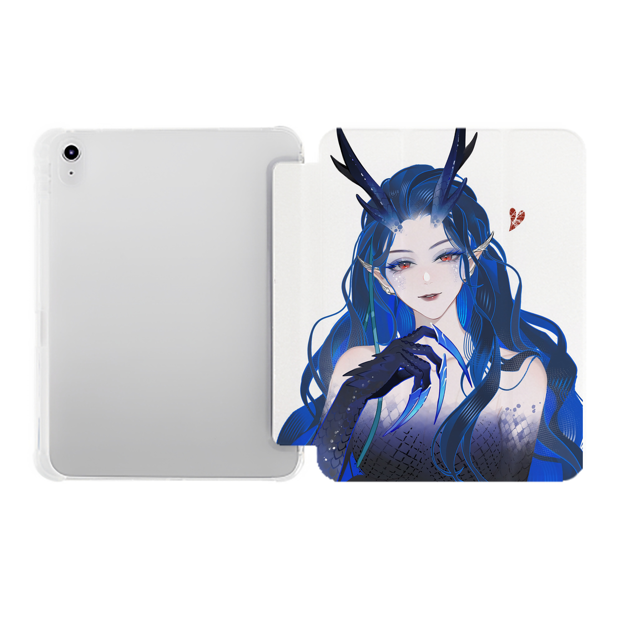 （画像用） Ne Zha 2 ナタ 魔童の大暴れ IPad ケース ペン収納付き 三つ折りスタンド PUレザー×シリコン 対応機種9.5/10.5/10.9インチ
